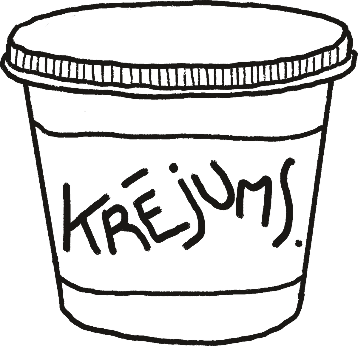krējums.