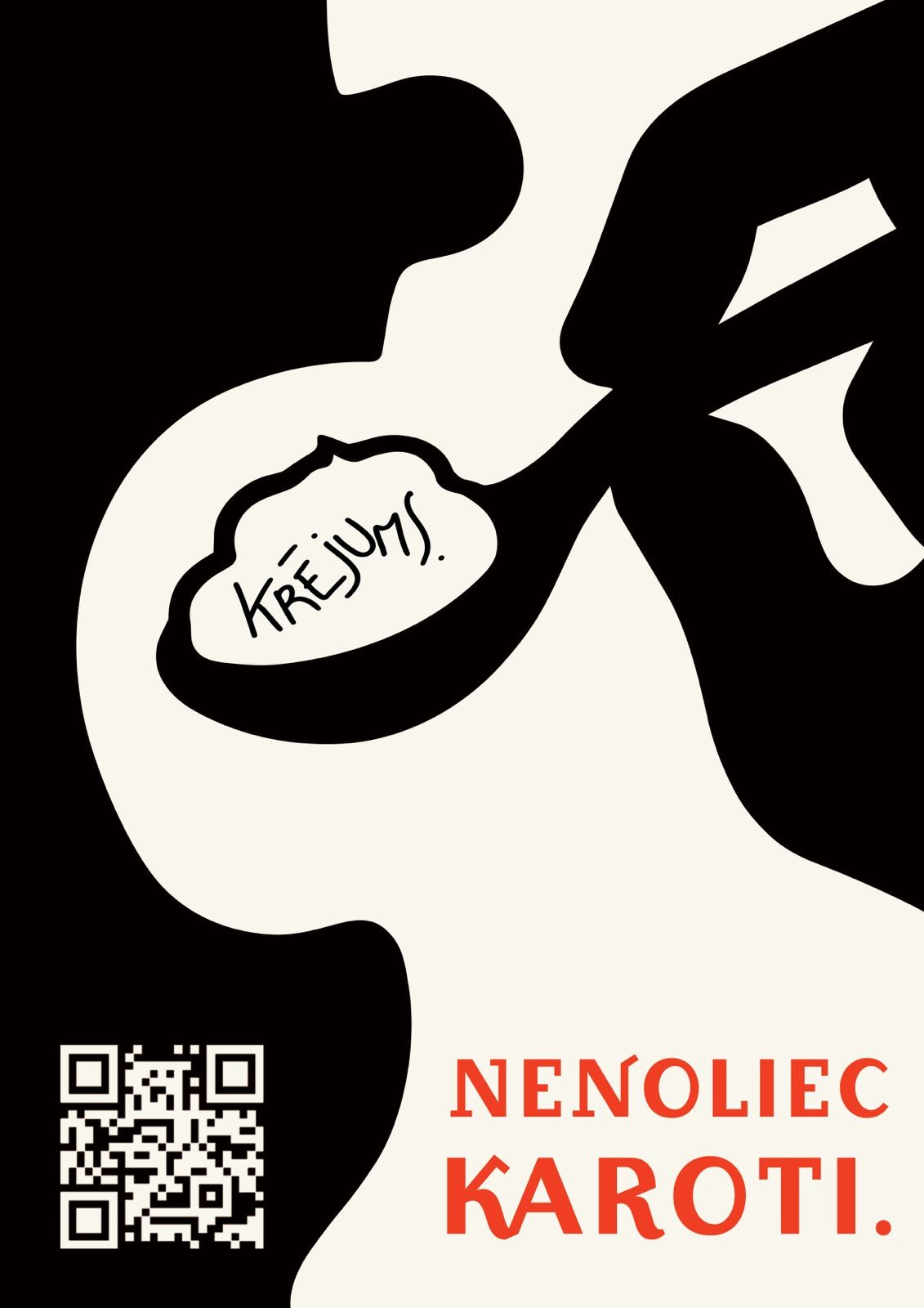 krējums. nenoliec karoti.